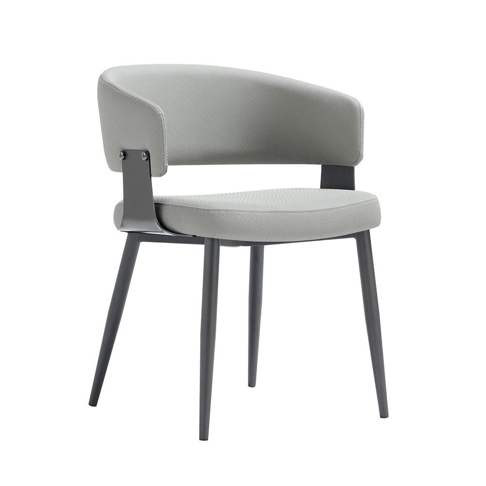 Manhattan Comfort - Luce Dining Chair in Stone Grey - DC097-GY veiw 3