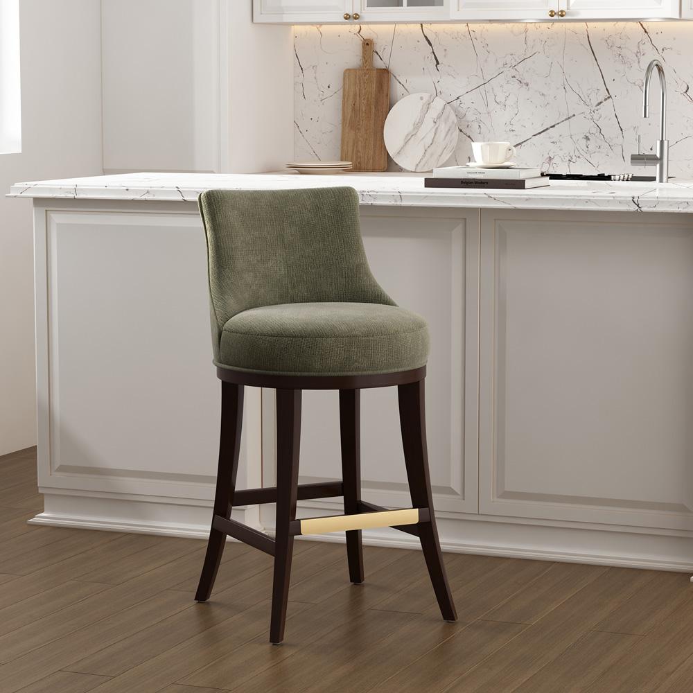 Manhattan Comfort - Lucia Barstool in Leaf Green - BS025-GR veiw 8