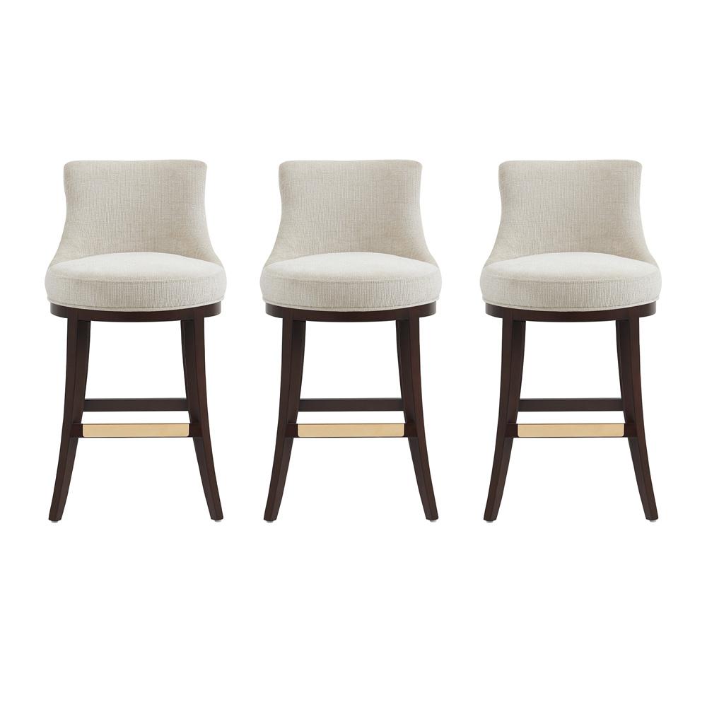 Manhattan Comfort - Lucia Barstool in Natural - Set of 3 - 3-BS025-NA veiw 1