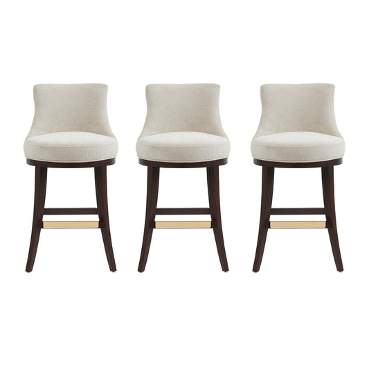 Manhattan Comfort - Lucia Barstool in Natural - Set of 3 - 3-BS025-NA veiw 1