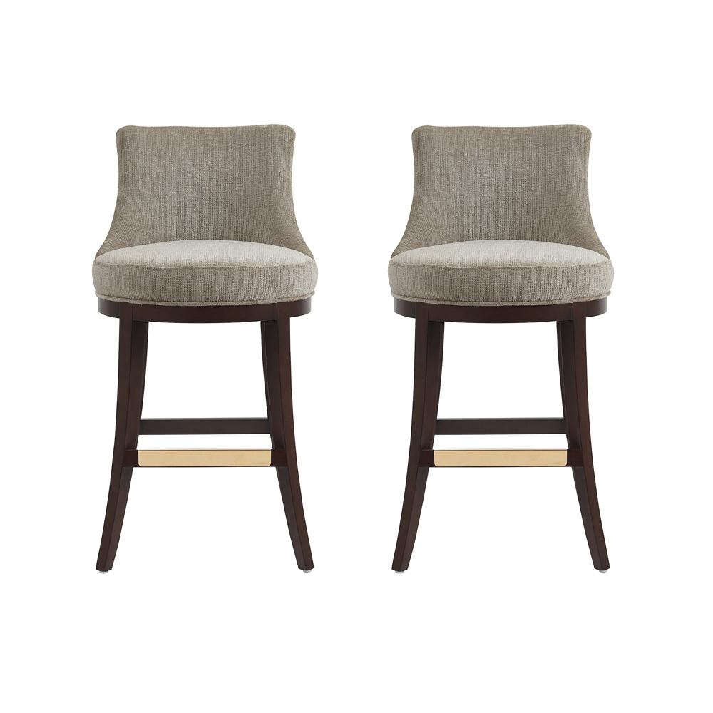 Manhattan Comfort - Lucia Barstool in Taupe - Set of 2 - 2-BS025-TP veiw 1