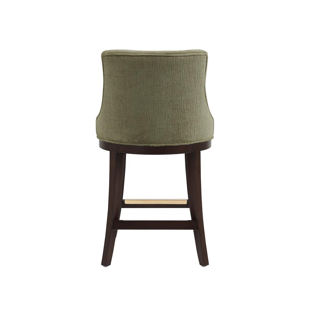 Manhattan Comfort - Lucia Counter Stool in Leaf Green - Set of 3 - 3-CS022-GR veiw 4
