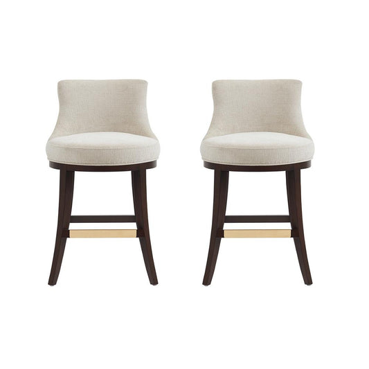 Manhattan Comfort - Lucia Counter Stool in Natural - Set of 2 - 2-CS022-NA veiw 1