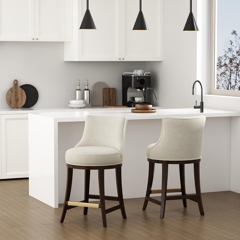 Manhattan Comfort - Lucia Counter Stool in Natural - Set of 2 - 2-CS022-NA veiw 8