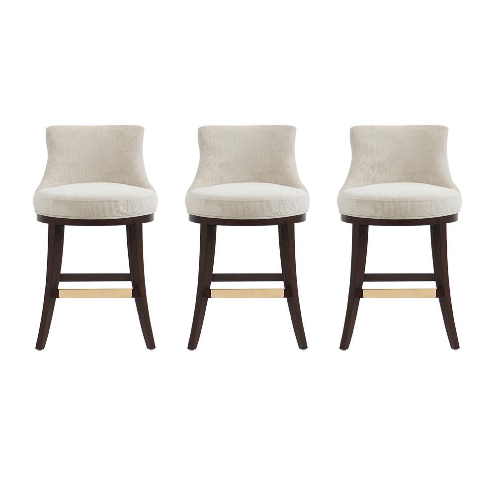 Manhattan Comfort - Lucia Counter Stool in Natural - Set of 3 - 3-CS022-NA veiw 1