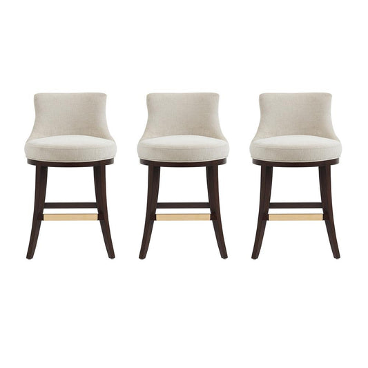 Manhattan Comfort - Lucia Counter Stool in Natural - Set of 3 - 3-CS022-NA veiw 1