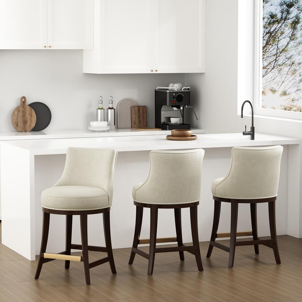 Manhattan Comfort - Lucia Counter Stool in Natural - Set of 3 - 3-CS022-NA veiw 8