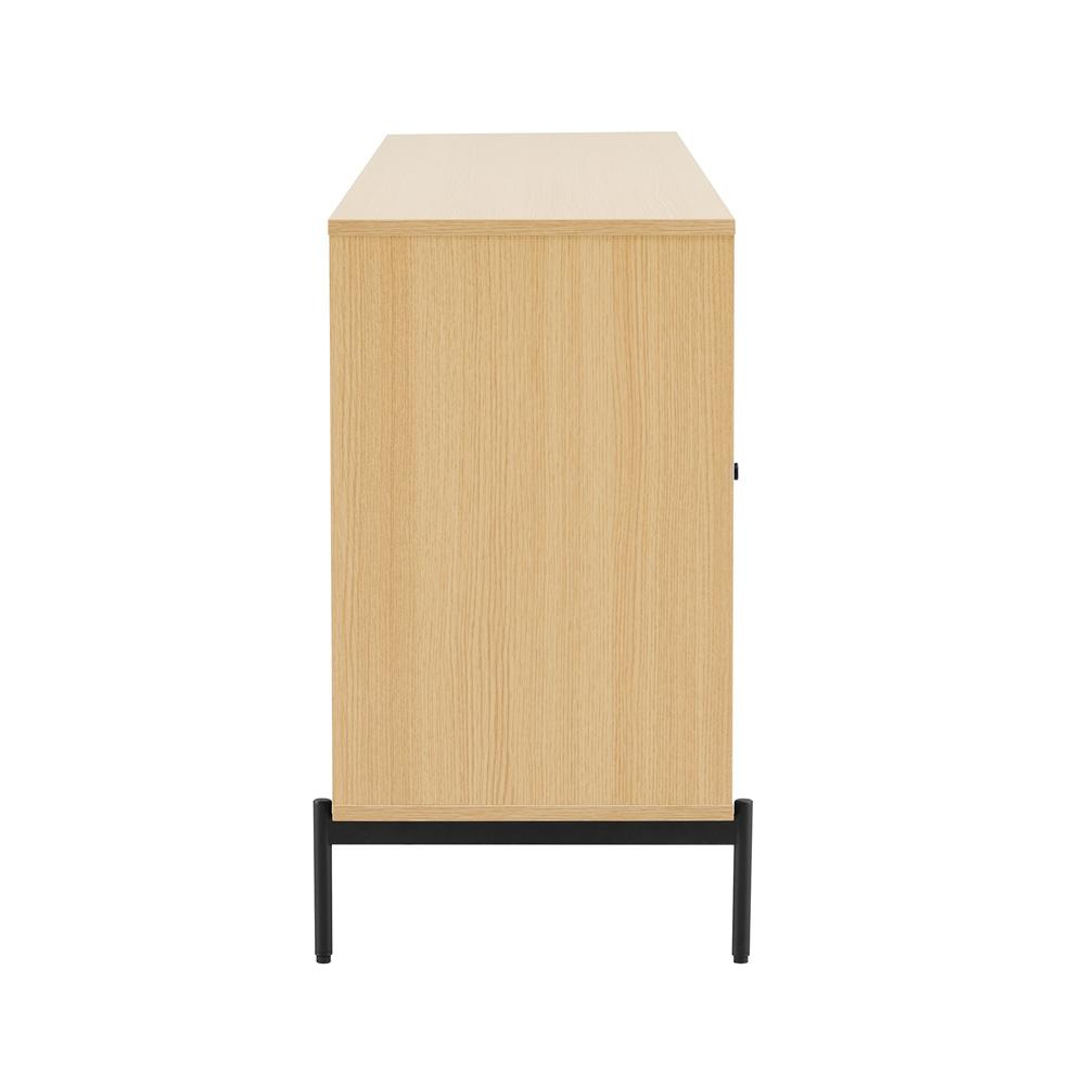 Manhattan Comfort - Magnolia Sideboard with 8 Adjustable Shelves in Natural Oak - SB004-NA veiw 3