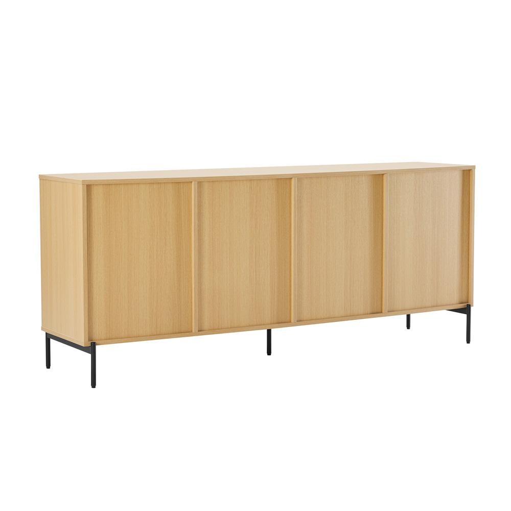 Manhattan Comfort - Magnolia Sideboard with 8 Adjustable Shelves in Natural Oak - SB004-NA veiw 4