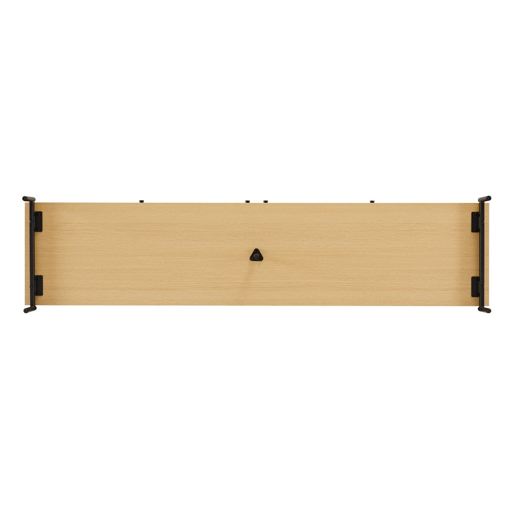 Manhattan Comfort - Magnolia Sideboard with 8 Adjustable Shelves in Natural Oak - SB004-NA veiw 6