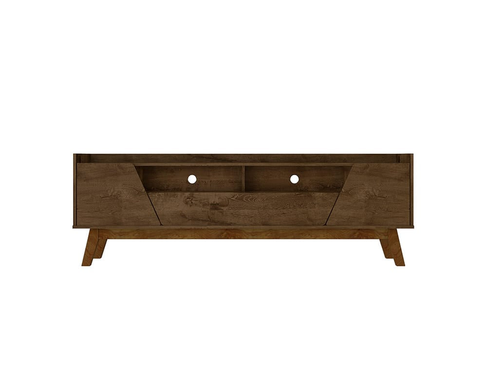 Manhattan Comfort - Marcus TV Stand with 2 Drawers in Rustic Brown  - 261BMC9 view 1