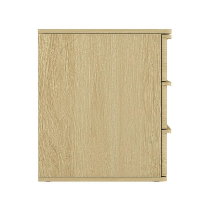 Manhattan Comfort - Molly Nightstand in Natural Oak - Set of 2 - 2-NS008-NO veiw 2
