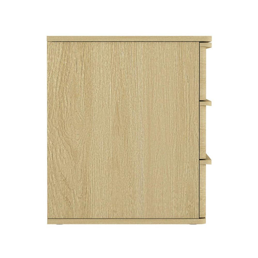 Manhattan Comfort - Molly Nightstand in Natural Oak - Set of 2 - 2-NS008-NO veiw 2
