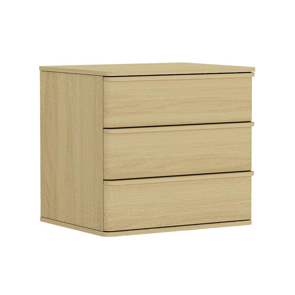 Manhattan Comfort - Molly Nightstand in Natural Oak - Set of 2 - 2-NS008-NO veiw 3
