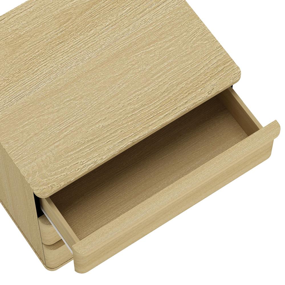 Manhattan Comfort - Molly Nightstand in Natural Oak - Set of 2 - 2-NS008-NO veiw 7