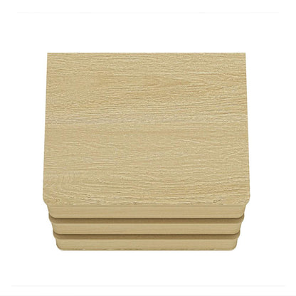 Manhattan Comfort - Molly Nightstand with 3 Drawers in Natural Oak - NS008-NO veiw 3