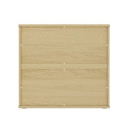 Manhattan Comfort - Molly Nightstand with 3 Drawers in Natural Oak - NS008-NO veiw 5