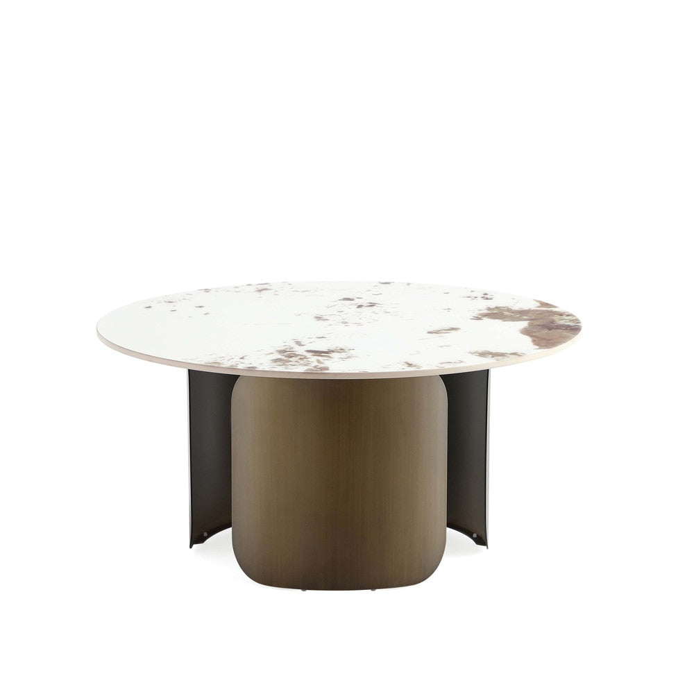 Manhattan Comfort - Monica Coffee Table with Stainless Steel Legs in Gold - CT016 veiw 1