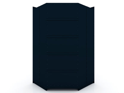 Manhattan Comfort - Mulberry Closet with 4 Closet Drawers in Tatiana Midnight Blue - Set of 3 - 111GMC4 veiw 4