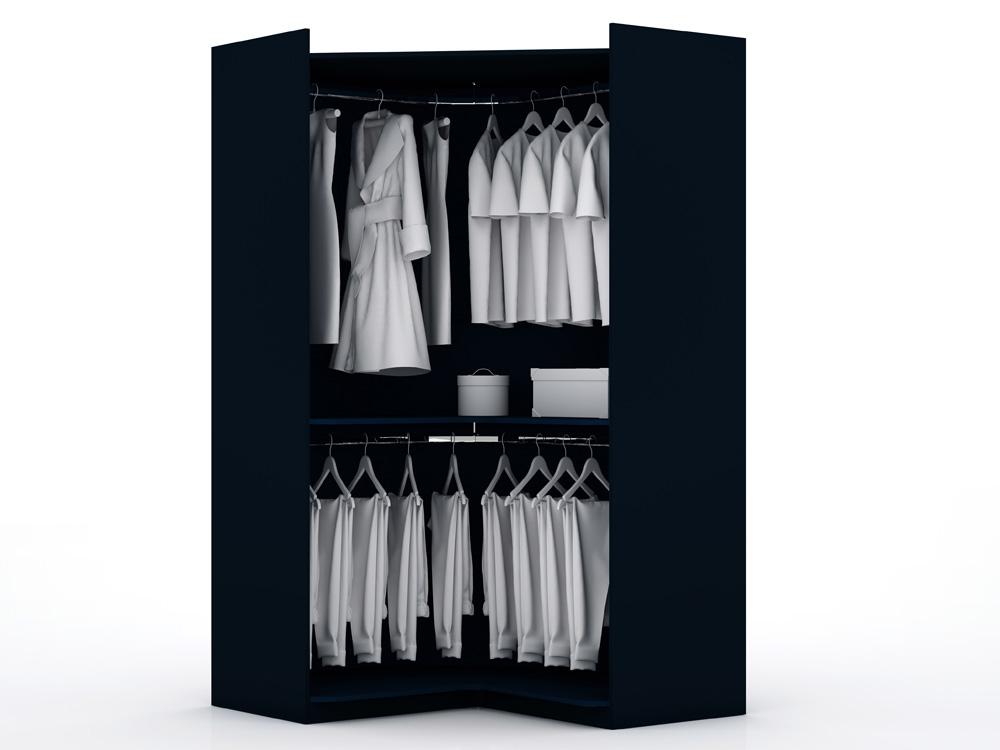 Manhattan Comfort - Mulberry Closet with 4 Closet Drawers in Tatiana Midnight Blue - Set of 3 - 111GMC4 veiw 6