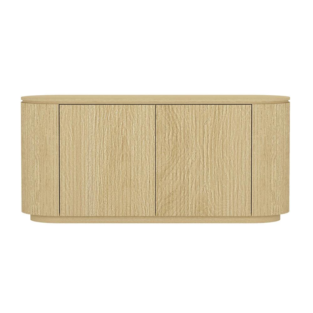 Manhattan Comfort - Olivia 60 Sideboard with 4 Adjustable Shelves in Natural Oak - SB007-NO veiw 2