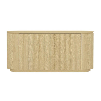 Manhattan Comfort - Olivia 60 Sideboard with 4 Adjustable Shelves in Natural Oak - SB007-NO veiw 2