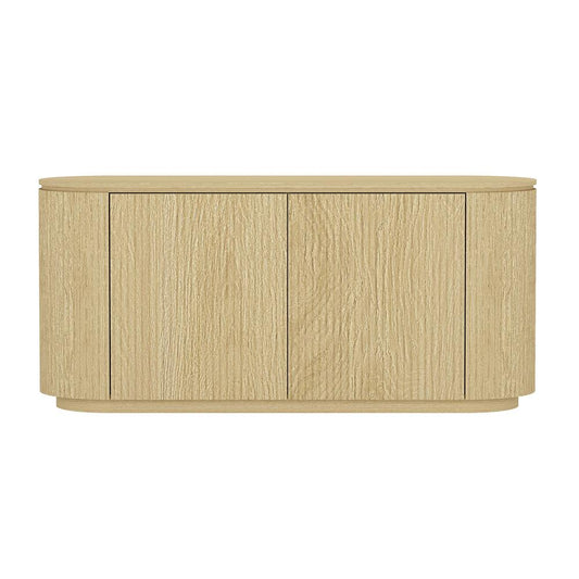Manhattan Comfort - Olivia 60 Sideboard with 4 Adjustable Shelves in Natural Oak - SB007-NO veiw 2