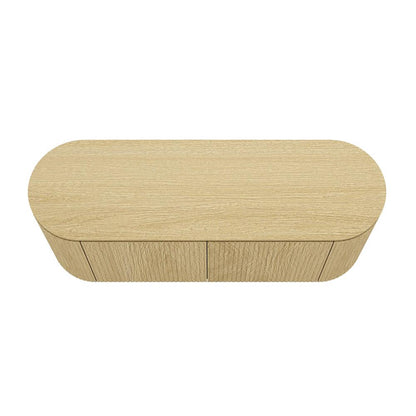 Manhattan Comfort - Olivia 60 Sideboard with 4 Adjustable Shelves in Natural Oak - SB007-NO veiw 3