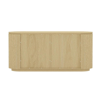 Manhattan Comfort - Olivia 60 Sideboard with 4 Adjustable Shelves in Natural Oak - SB007-NO veiw 5