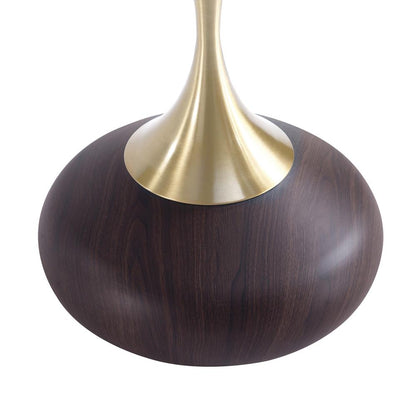 Manhattan Comfort - Patchin End Table with Stainless Steel Legs in Brown and Gold - Set of 2 - 2-ET006-BR veiw 6