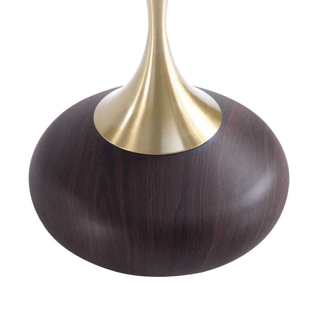 Manhattan Comfort - Patchin End Table with Stainless Steel Legs in Brown and Gold - ET006-BR veiw 6