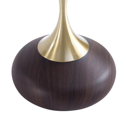 Manhattan Comfort - Patchin End Table with Stainless Steel Legs in Brown and Gold - ET006-BR veiw 6