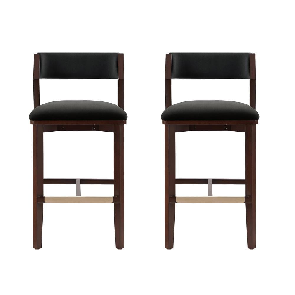 Manhattan Comfort - Patricia Barstool in Black - Set of 2 - 2-BS026-BK veiw 1