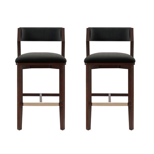 Manhattan Comfort - Patricia Barstool in Black - Set of 2 - 2-BS026-BK veiw 1