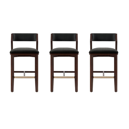 Manhattan Comfort - Patricia Barstool in Black - Set of 3 - 3-BS026-BK veiw 1