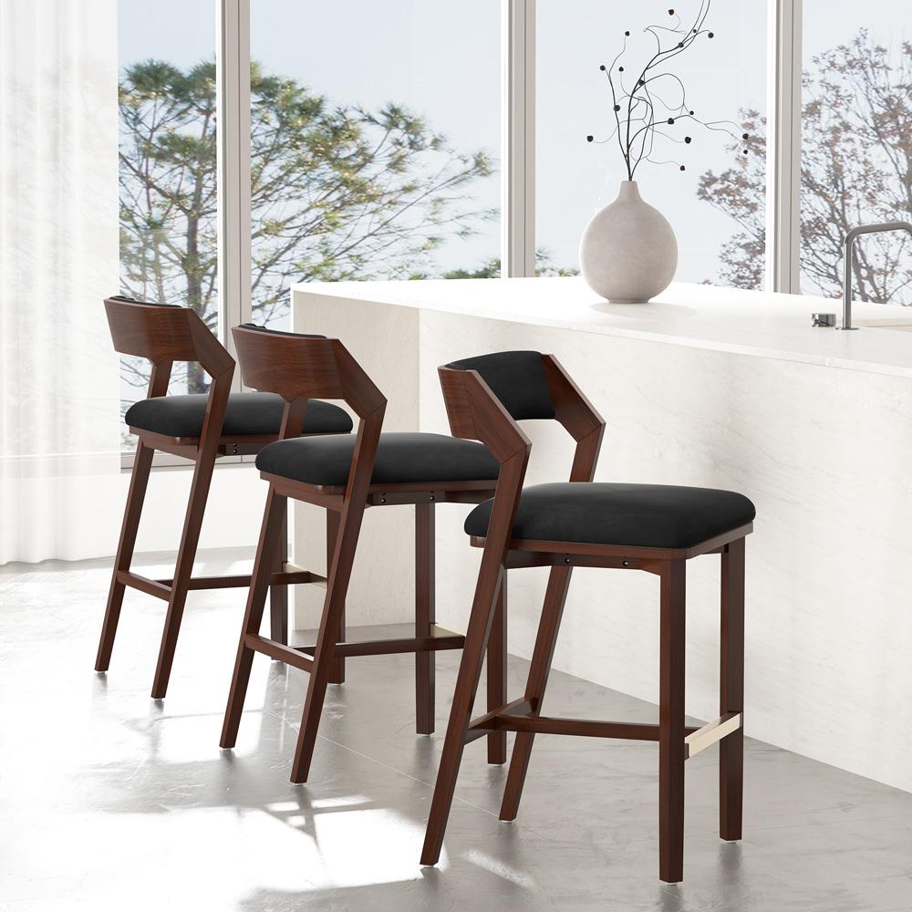Manhattan Comfort - Patricia Barstool in Black - Set of 3 - 3-BS026-BK veiw 8