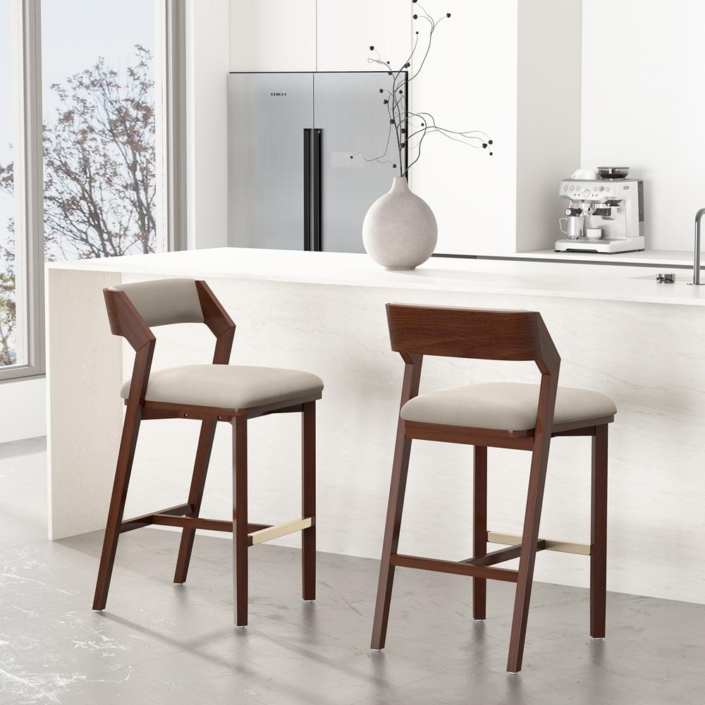Manhattan Comfort - Patricia Barstool in Linen - Set of 2 - 2-BS026-LN veiw 8