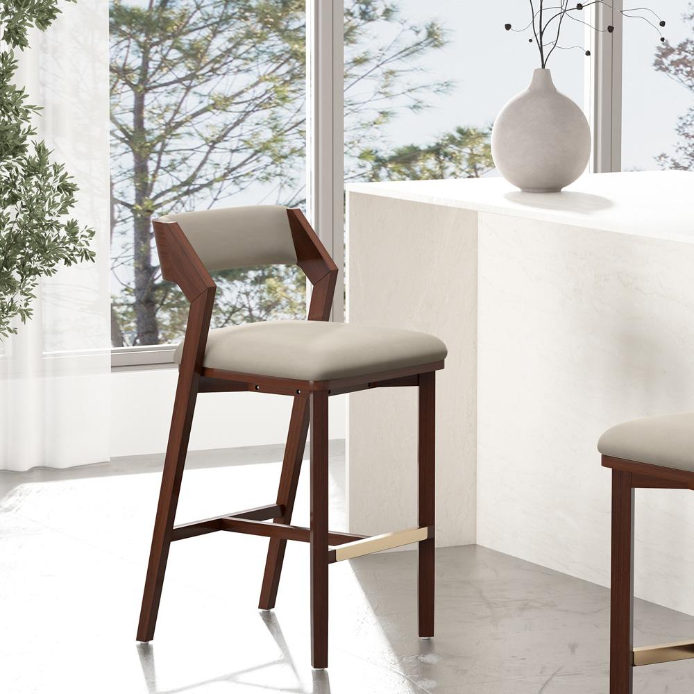 Manhattan Comfort - Patricia Barstool in Linen - BS026-LN veiw 8
