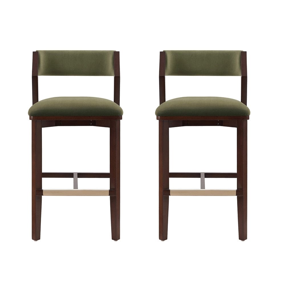 Manhattan Comfort - Patricia Barstool in Turtle Green - Set of 2 - 2-BS026-GR veiw 1