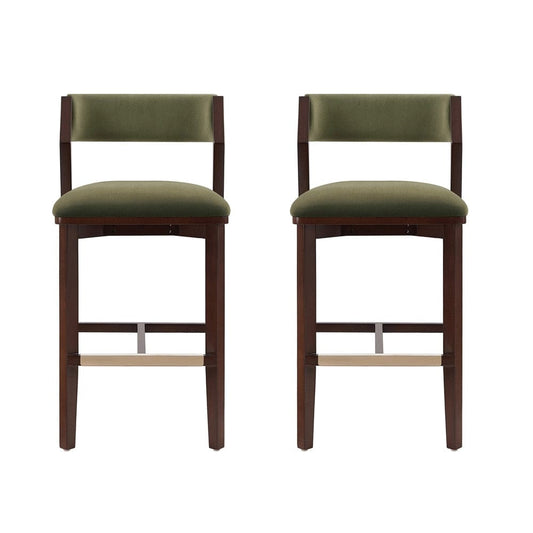 Manhattan Comfort - Patricia Barstool in Turtle Green - Set of 2 - 2-BS026-GR veiw 1