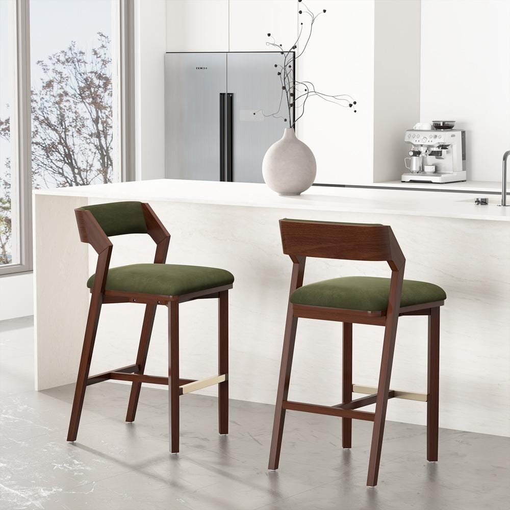 Manhattan Comfort - Patricia Barstool in Turtle Green - Set of 2 - 2-BS026-GR veiw 8