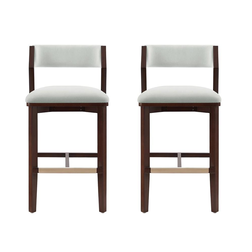 Manhattan Comfort - Patricia Barstool in White Glacier - Set of 2 - 2-BS026-WH veiw 1