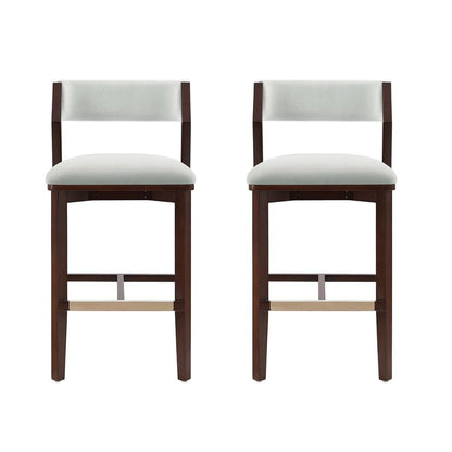 Manhattan Comfort - Patricia Barstool in White Glacier - Set of 2 - 2-BS026-WH veiw 1