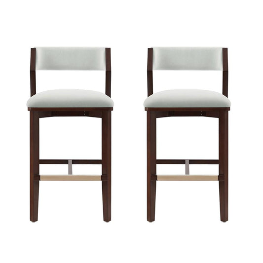 Manhattan Comfort - Patricia Barstool in White Glacier - Set of 2 - 2-BS026-WH veiw 1