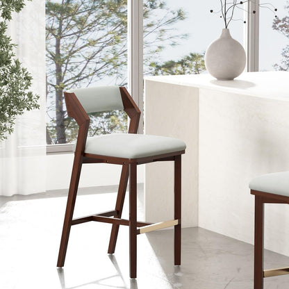 Manhattan Comfort - Patricia Barstool in White Glacier - BS026-WH veiw 8