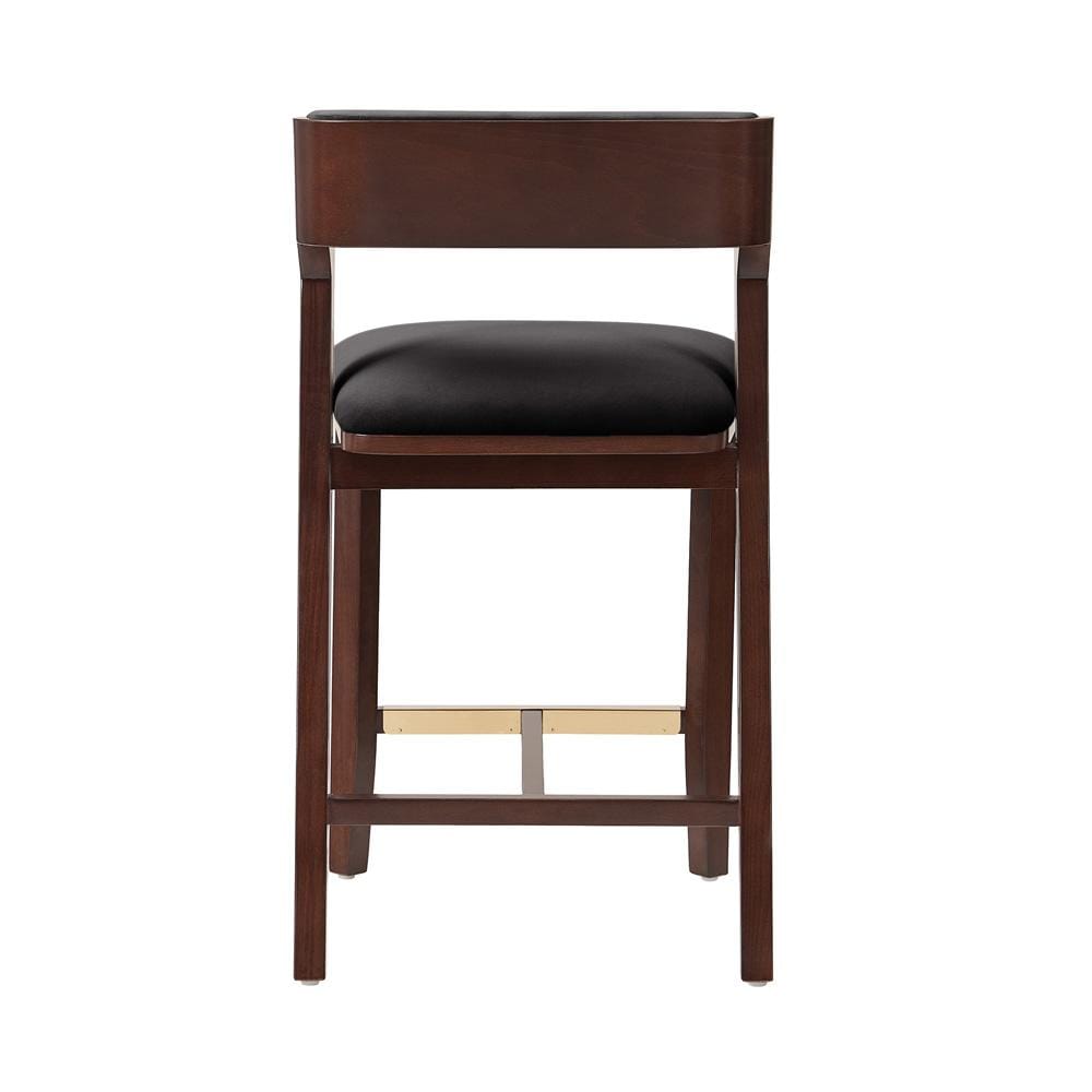 Manhattan Comfort - Patricia Counter Stool  in Black - Set of 2 - 2-CS023-BK veiw 4