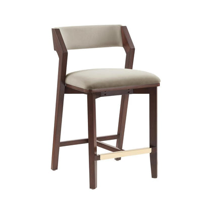 Manhattan Comfort - Patricia Counter Stool  in Linen - Set of 2 - 2-CS023-LN veiw 3