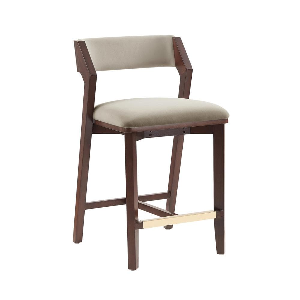 Manhattan Comfort - Patricia Counter Stool  in Linen - CS023-LN veiw 3