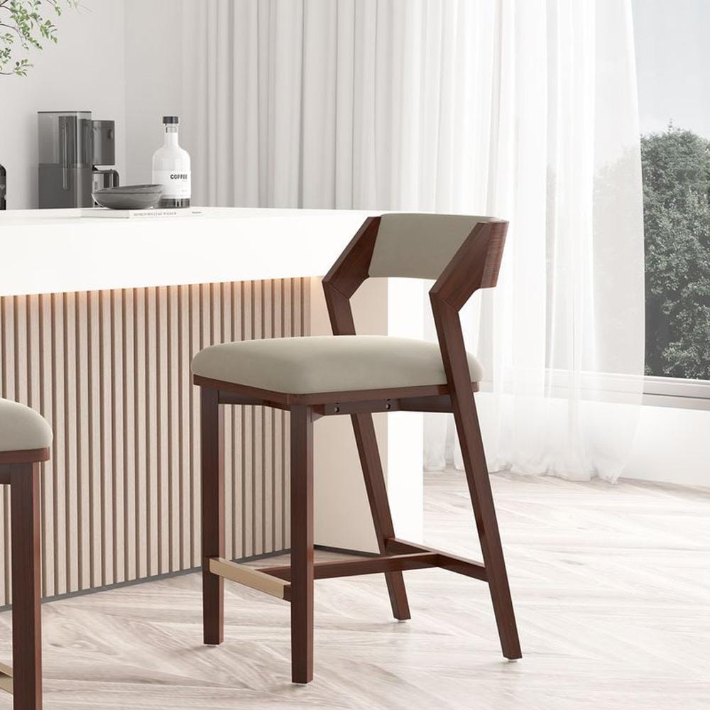 Manhattan Comfort - Patricia Counter Stool  in Linen - CS023-LN veiw 8