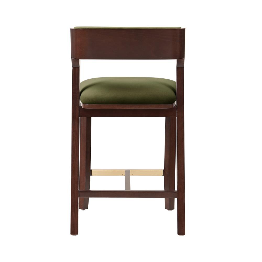 Manhattan Comfort - Patricia Counter Stool  in Turtle Green - Set of 3 - 3-CS023-GR veiw 4